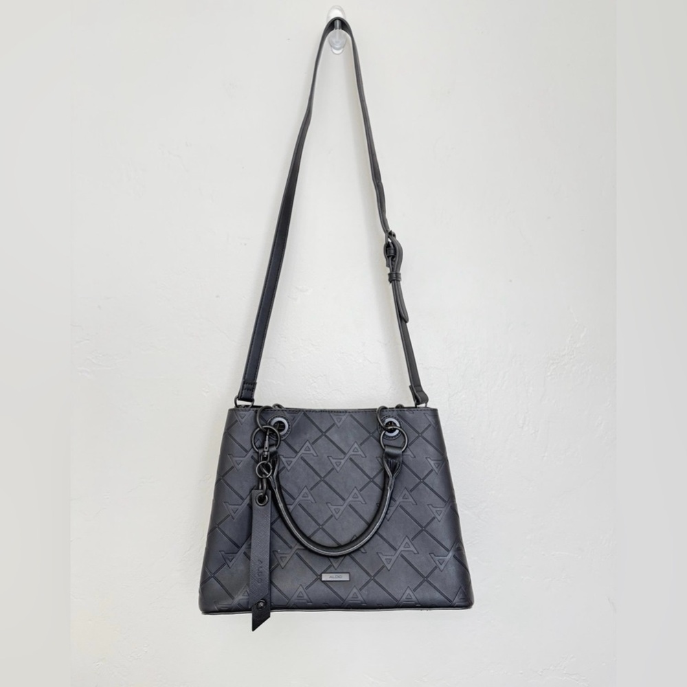 Aldo Embossed Crossbody Bag in Black